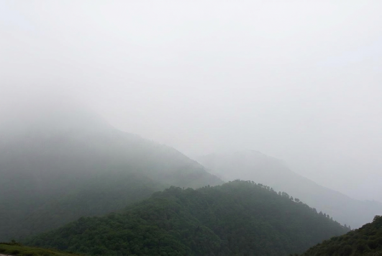 Mountain valley after editing