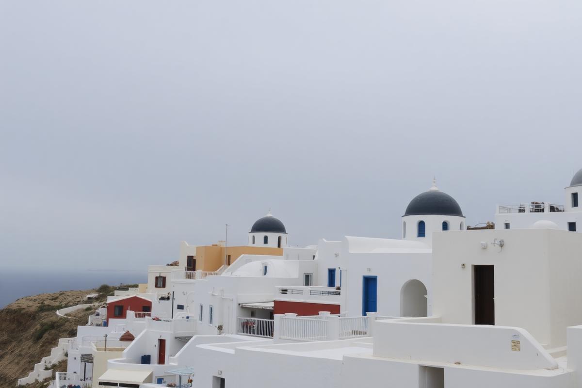 Santorini before editing